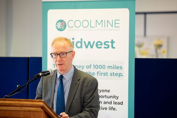 16.07.21.            
On Friday 16th July 2021, Frank Feighan TD, Minister of State for Public Health, Well Being and National Drugs Strategy, formally opened the Coolmine Mid-West Community and Day Service in Mahon House, William Street, Limerick. The event marks the first phase of the service development to establish the Mid-West Residential treatment service for homeless women and their children. Minister Feighan also launched Coolmine’s 2020 Annual Report. Picture: Alan Place